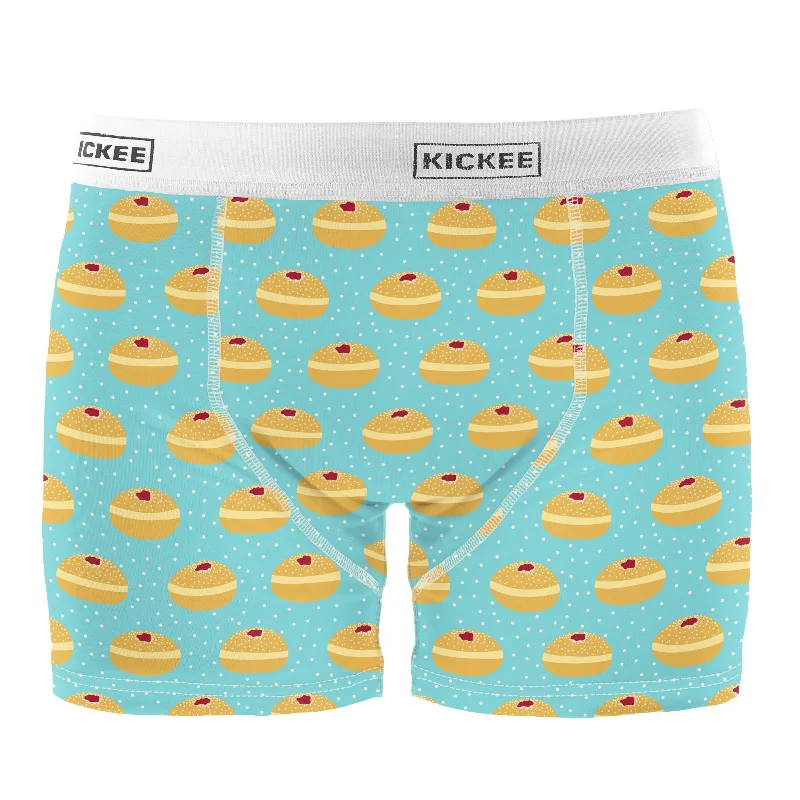 Men's Print Boxer Brief in Iceberg Jelly Donuts