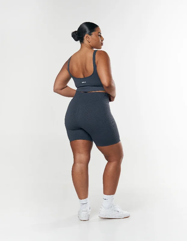 Seamless Low back Crop - Blueberry