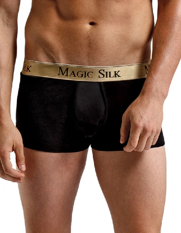 Magic Silk Men's Silk Knit Pouch Trunk MS-7186