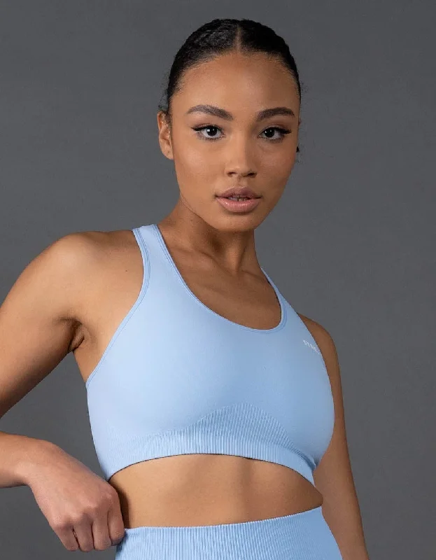 Premium Seamless Racer Crop V5.1 - Baby Blue