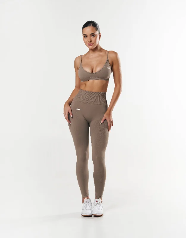 Premium Seamless Summer Bralette - Brown