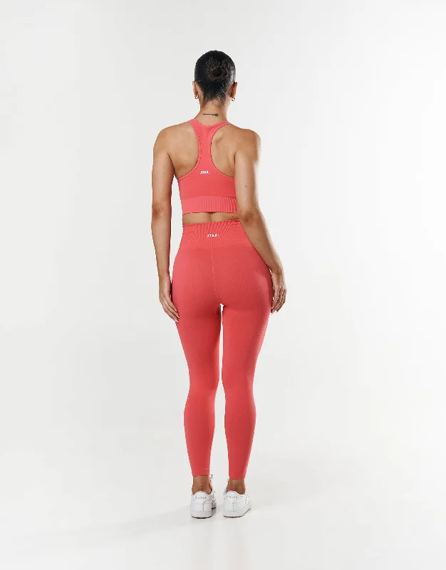 Premium Seamless Summer Racer Crop - Pink