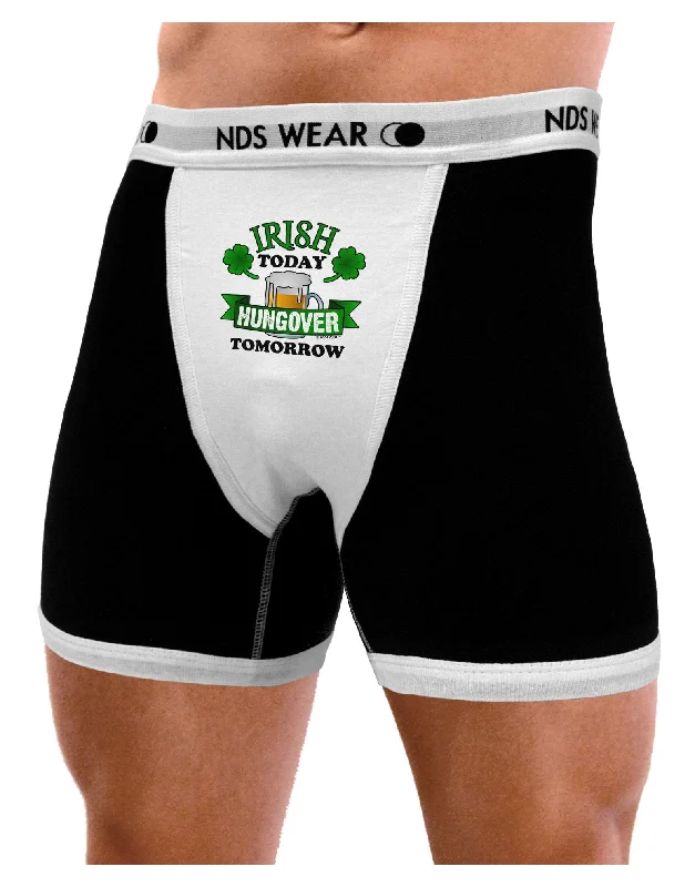 Irish Today Hungover Tomorrow Mens Boxer Brief Underwear