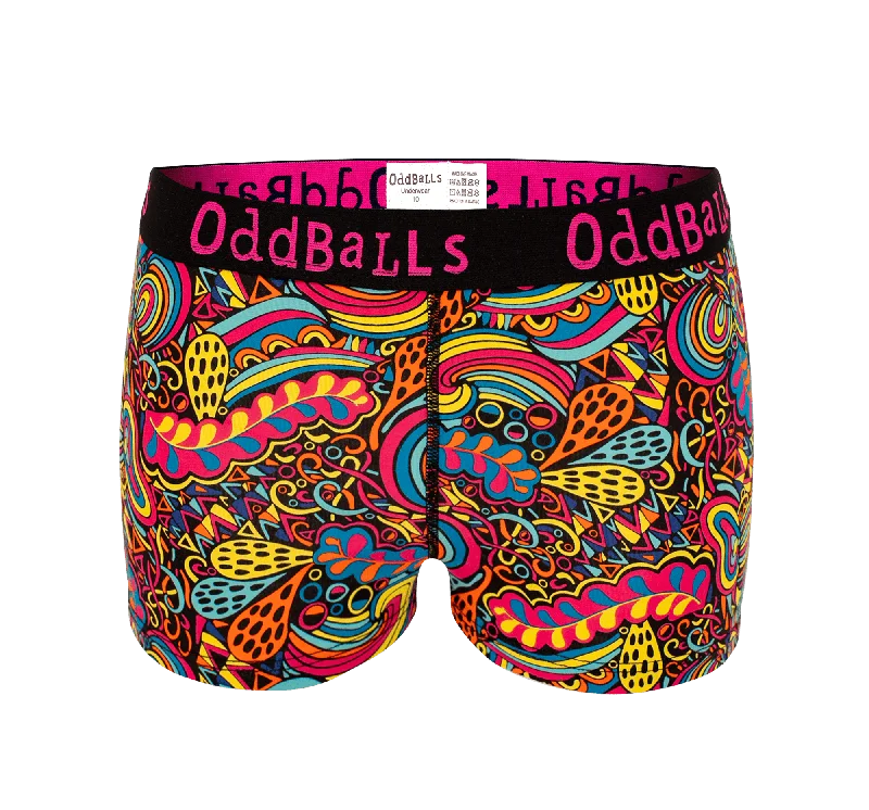 Vibrant Bundle - Ladies Boxer Shorts 6 Pack Bundle