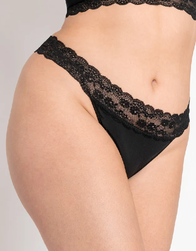 Curvy Kate Twice the Fun Reversible Thong Black/Pink