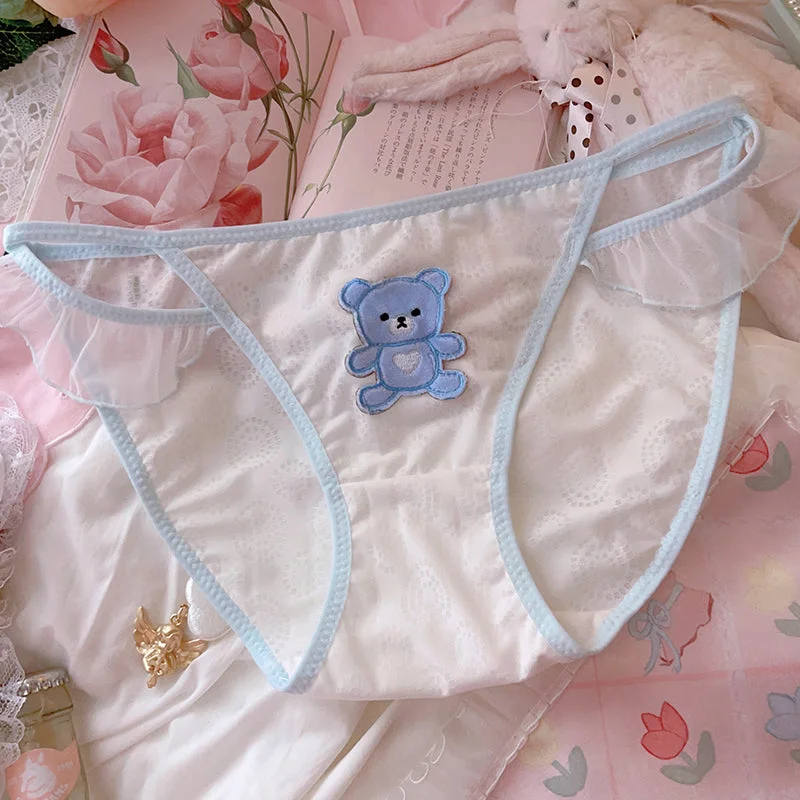 Cute and Sweet Bear Ice Silk Briefs A40700