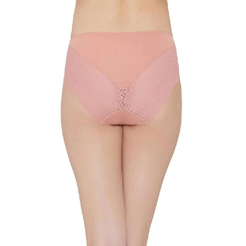 Forma Mid Waist Medium Coverage Everyday Wear Hipster Panty - Pink