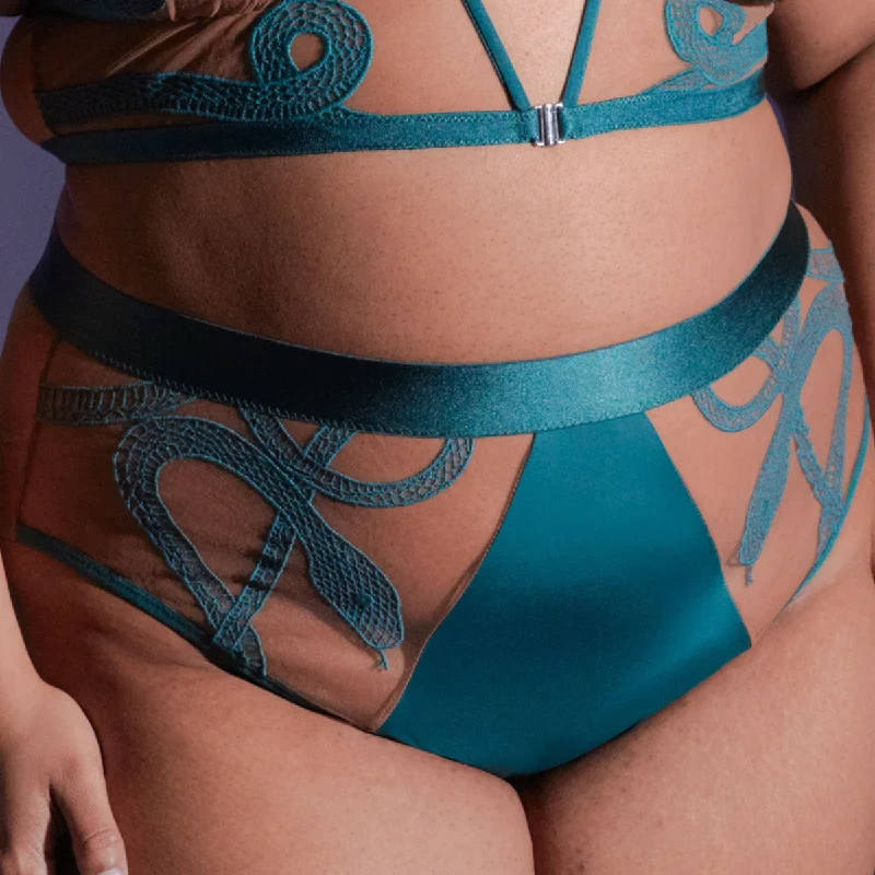 Medusa High-Waisted Bikini - Chameleon - Available in Multiple Nudes