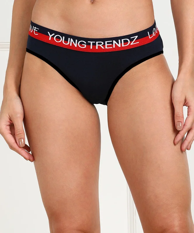 Young Trendz  Girls Multicolours  Hipster Navy colour Panty