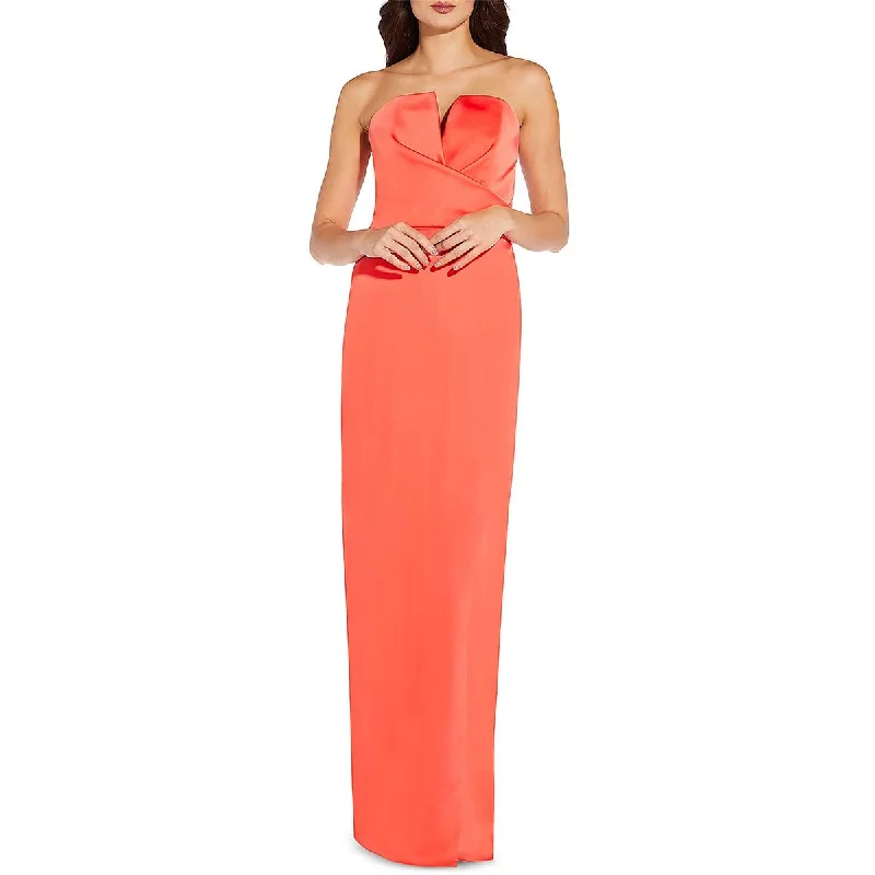 Aidan by Aidan Mattox Womens Sweetheart Column Evening Dress