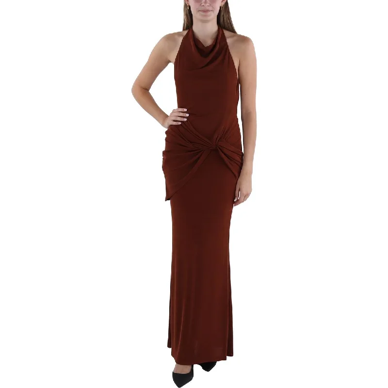 Katie May Womens Full Length Gathered Evening Dress