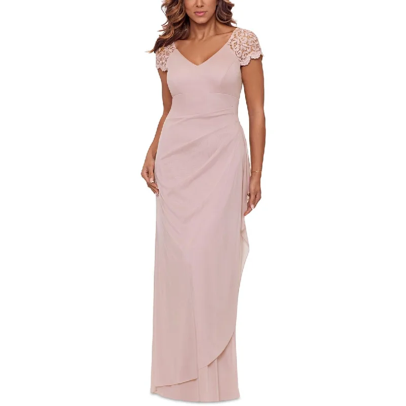 X by Xscape Womens Ruched  Evening Dress