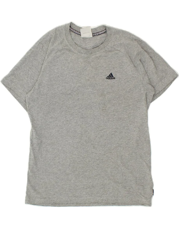 ADIDAS Womens T-Shirt Top UK 6 XS Grey Polyester