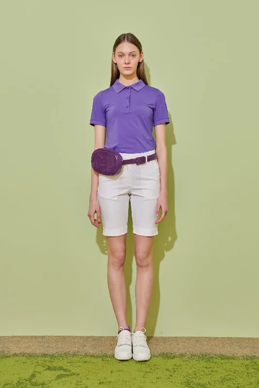 NEU Golf Wave Collar T-Shirt Purple