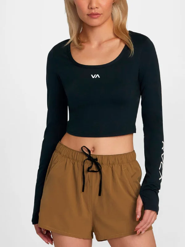 VA Essential Long Sleeve Crop T-Shirt