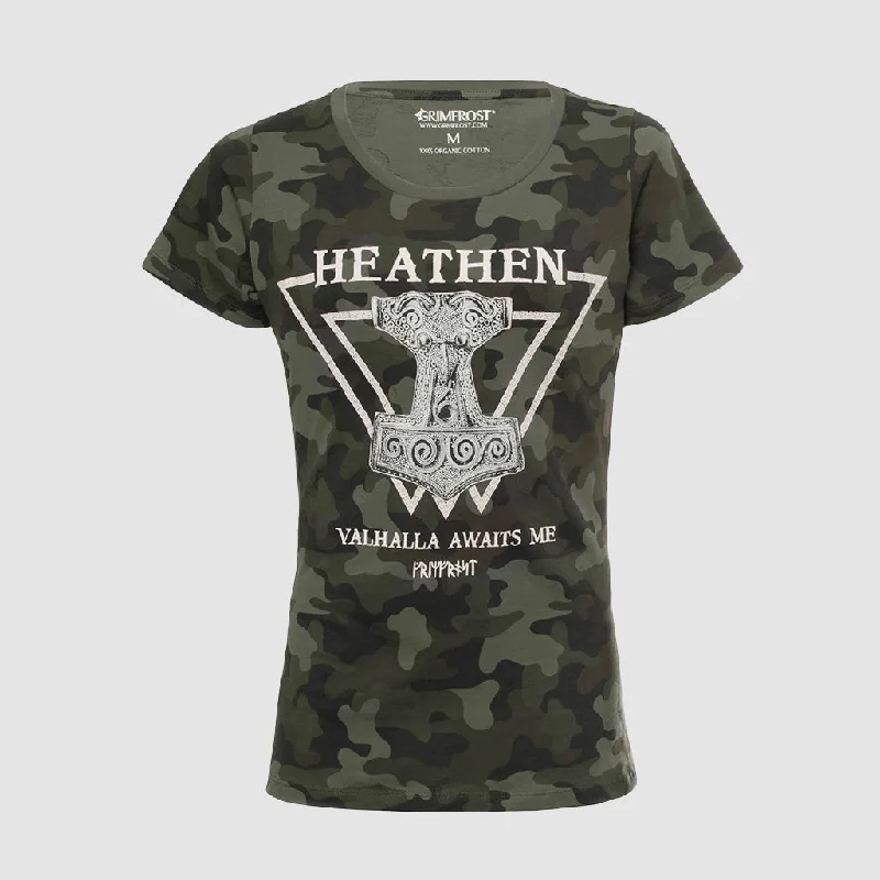 Women's Premium Tee, Heathen, Camo