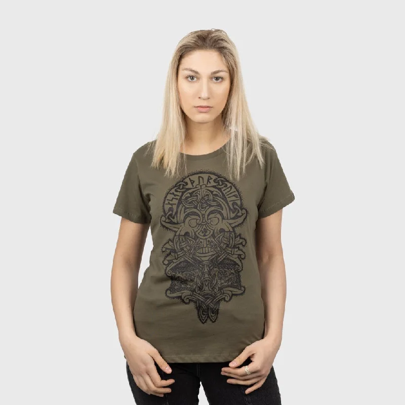 Women's Premium Tee, Thor Mask, Green