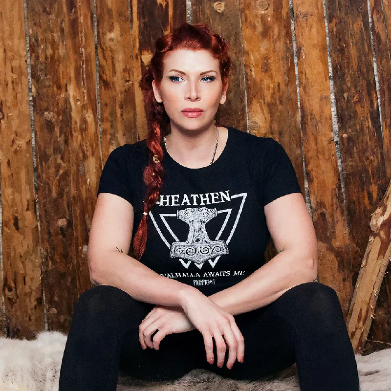 Women's Premium Tee, Heathen, Black