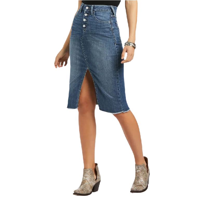 Wrangler Women's Denim Medium Wash Skirt