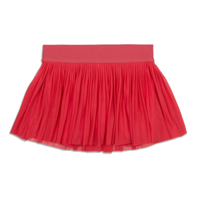 Mesh Pleats Mid-Rise Mini Tennis Skirt - Resale