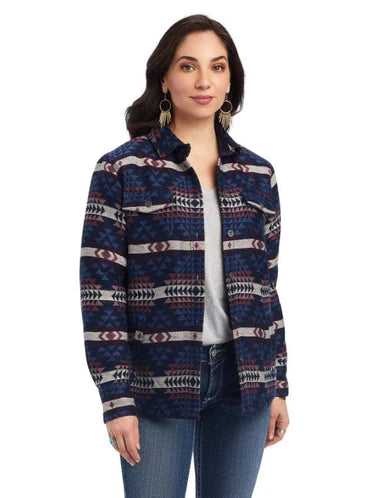 Ariat Womens Shacket Shirt Jacket - Mountain Peak Jacquard