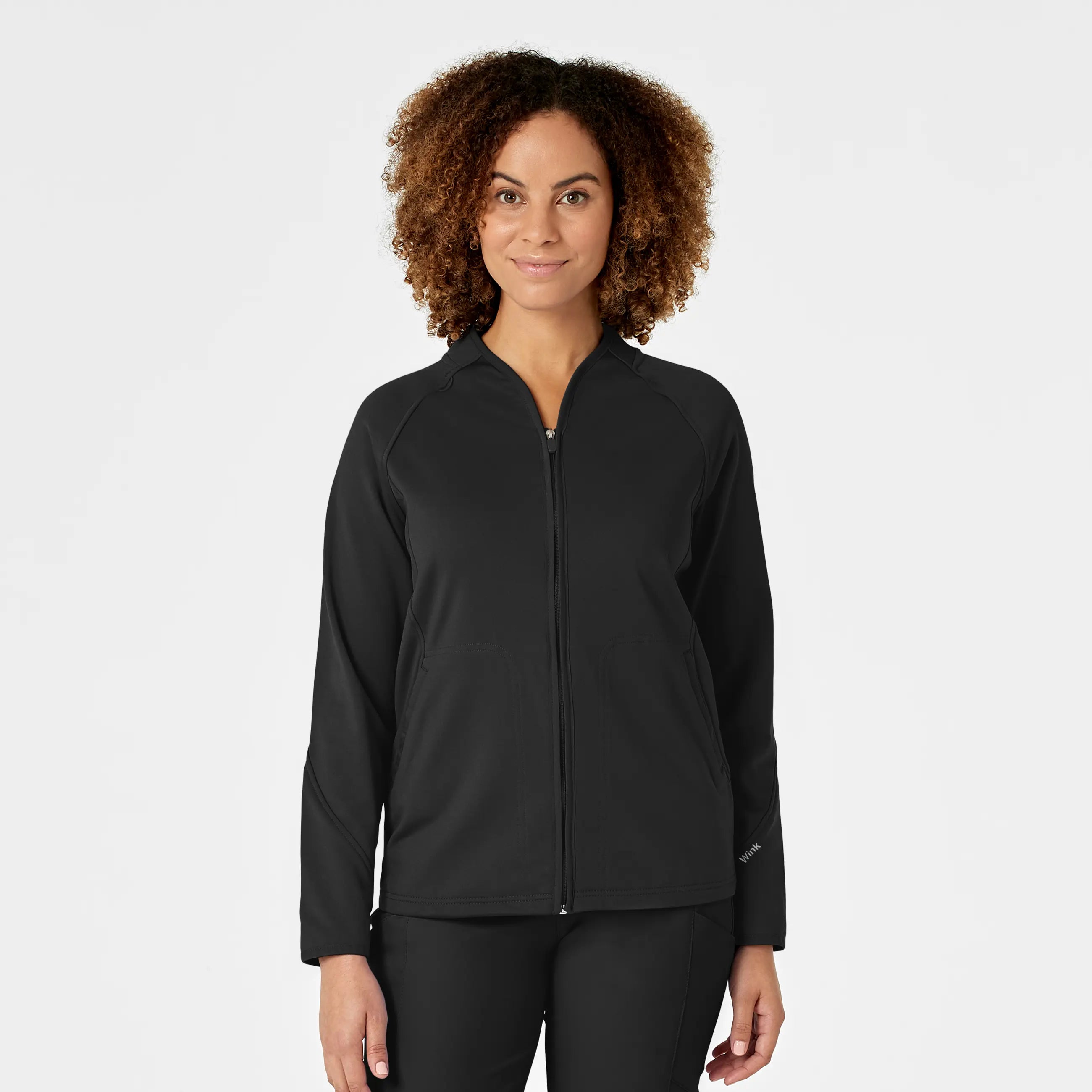 Wink Women's Fleece Full Zip Jacket - Black