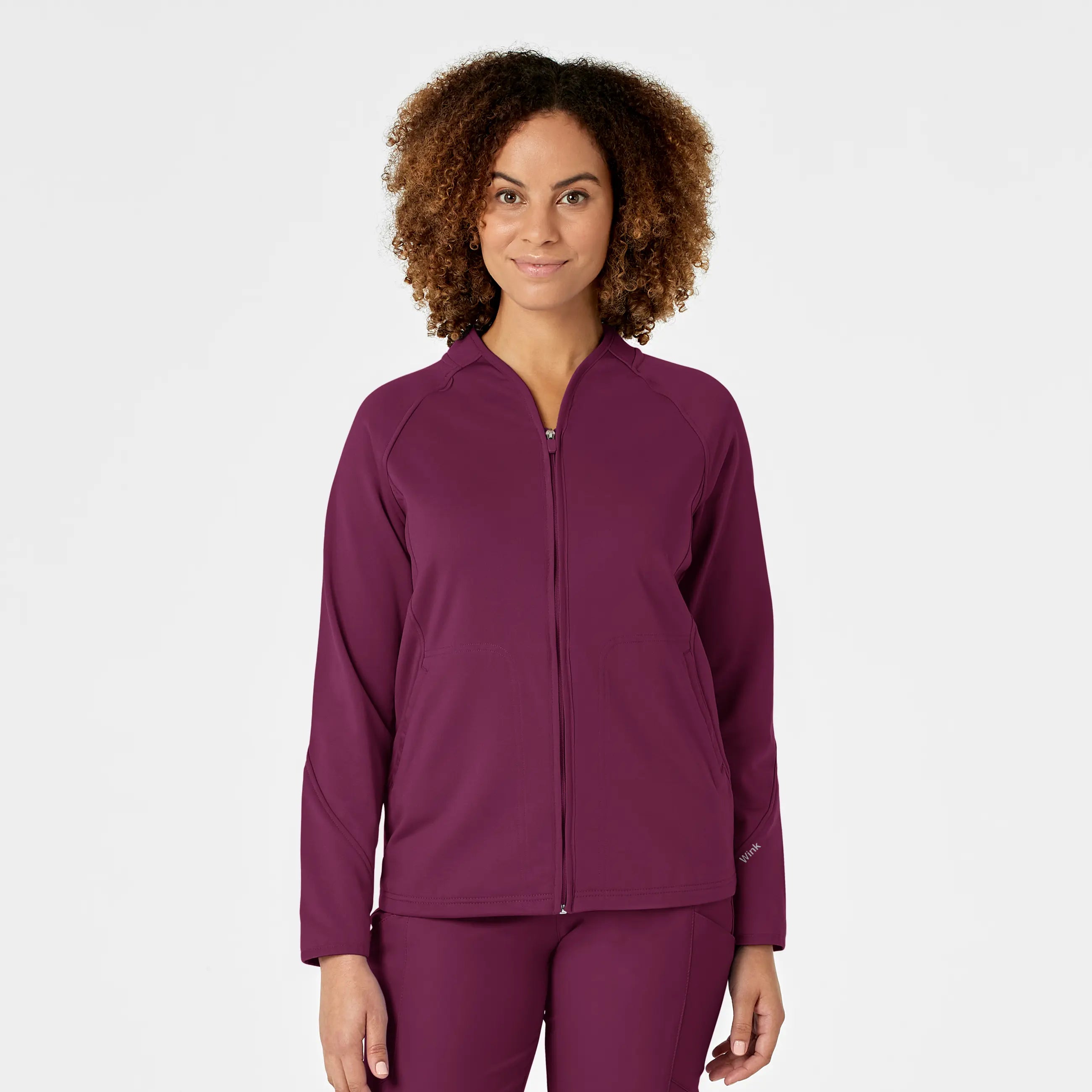 Wink Women's Fleece Full Zip Jacket - Wine