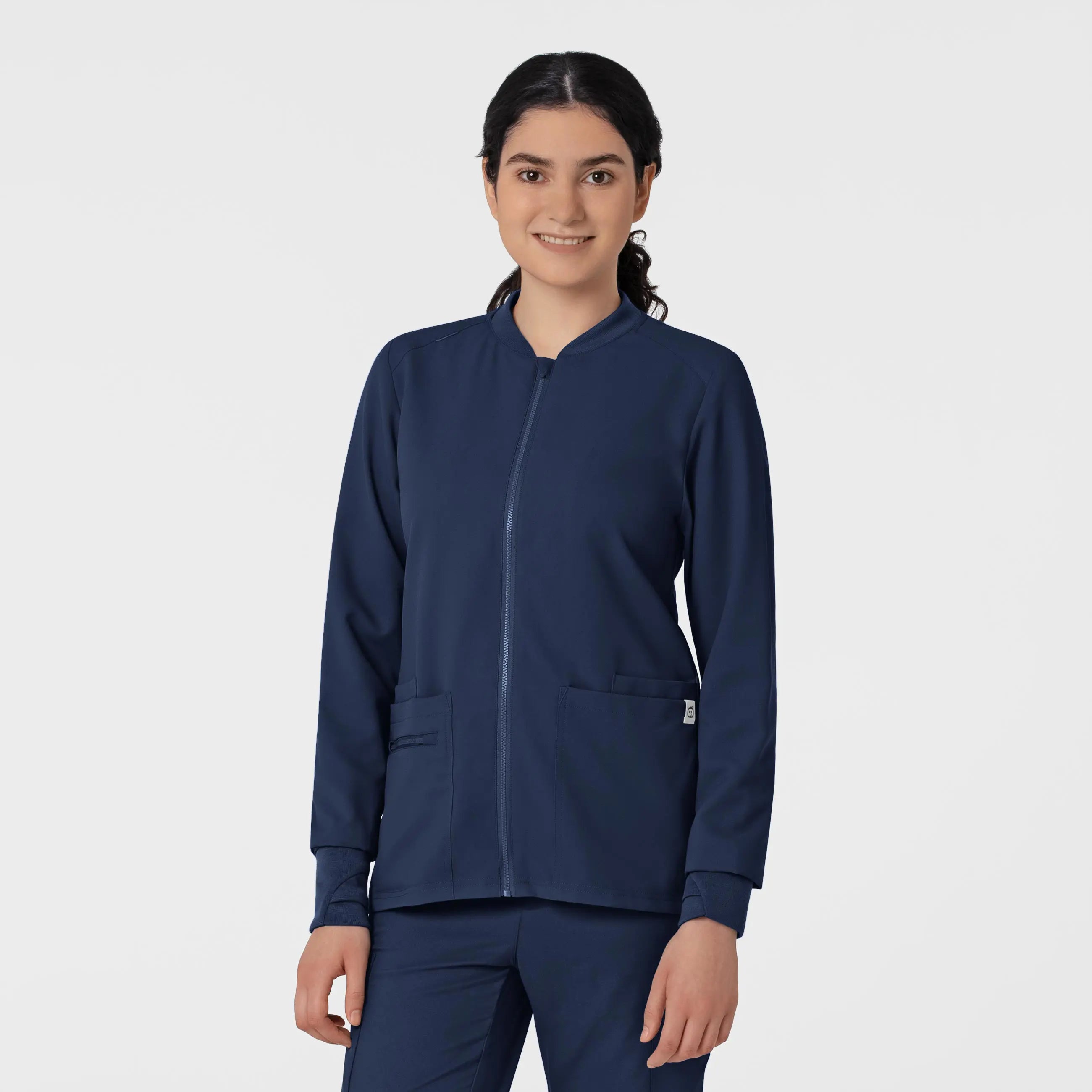 Wink Women's Flex-n-Reach Zip-Front Jacket - Navy