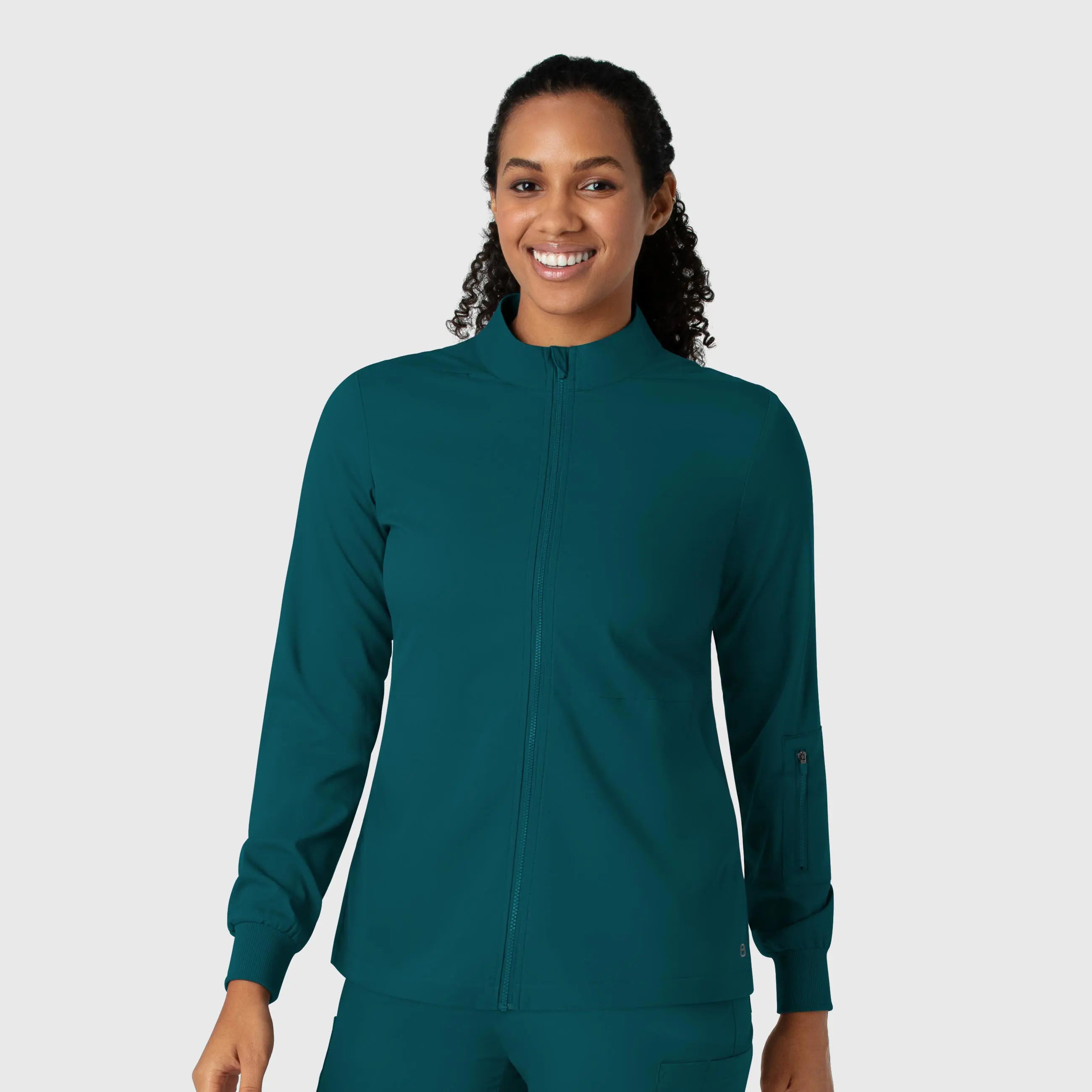 Wink Women's Warm Up Jacket - Caribbean Blue