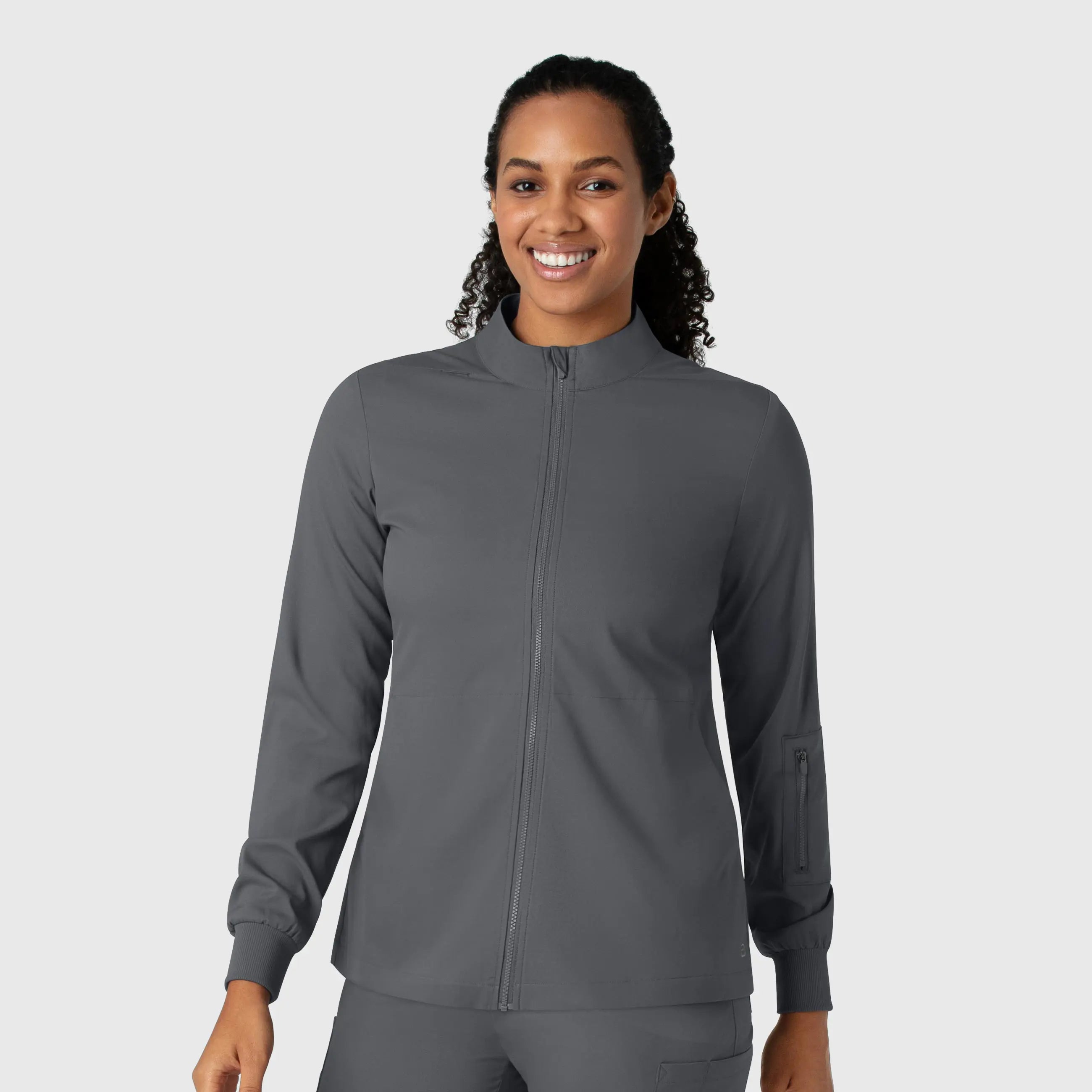 Wink Women's Warm Up Jacket - Pewter