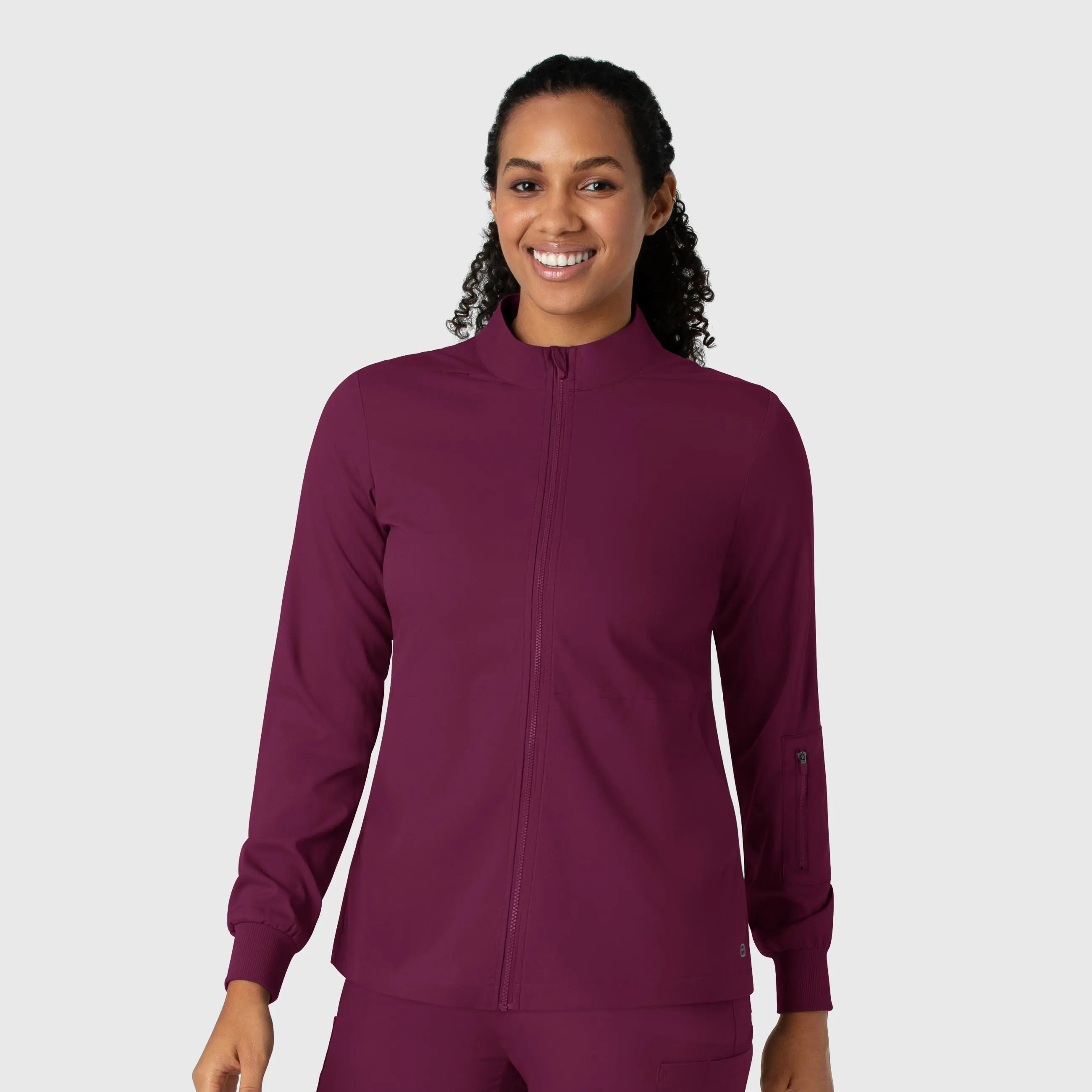 Wink Women's Warm Up Jacket - Wine