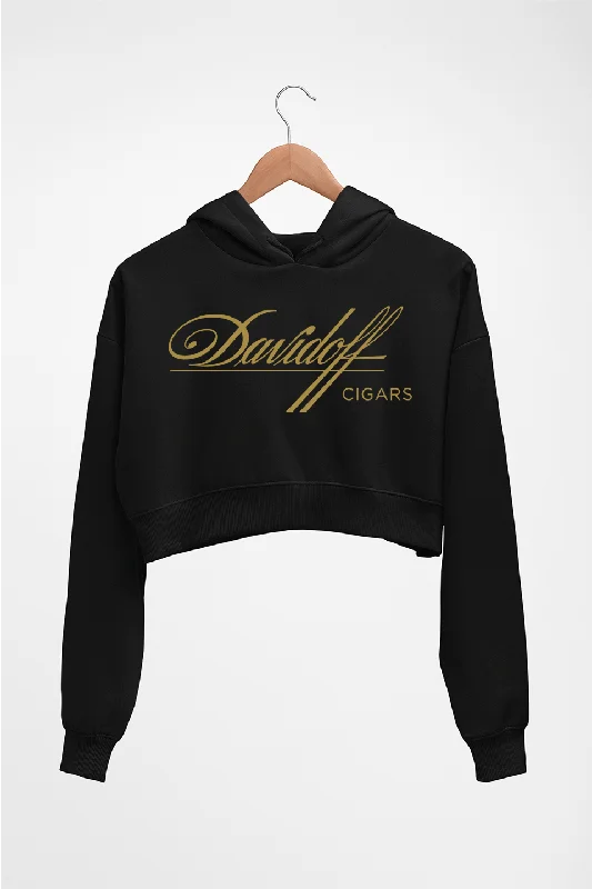 Davidoff Cigars Crop HOODIE FOR WOMEN