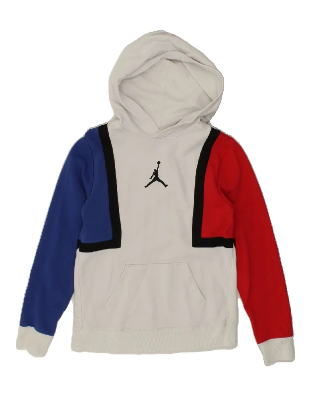 JORDAN Boys Graphic Hoodie Jumper 12-13 Years Large Multicoloured