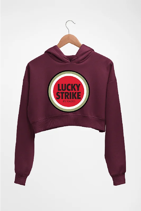 Lucky Strike Crop HOODIE FOR WOMEN