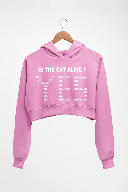 SCHRÖDINGER'S CAT Crop HOODIE FOR WOMEN