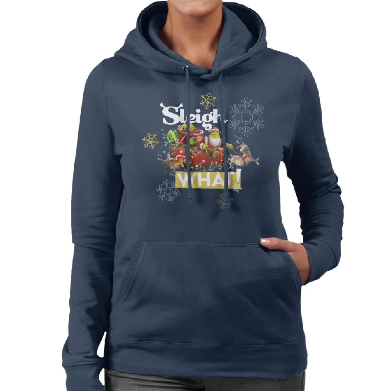 Shrek Christmas Sleigh What Women's Hooded Sweatshirt