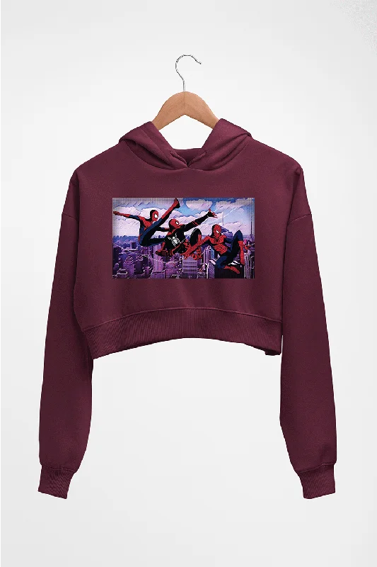 Spiderman Superhero Crop HOODIE FOR WOMEN