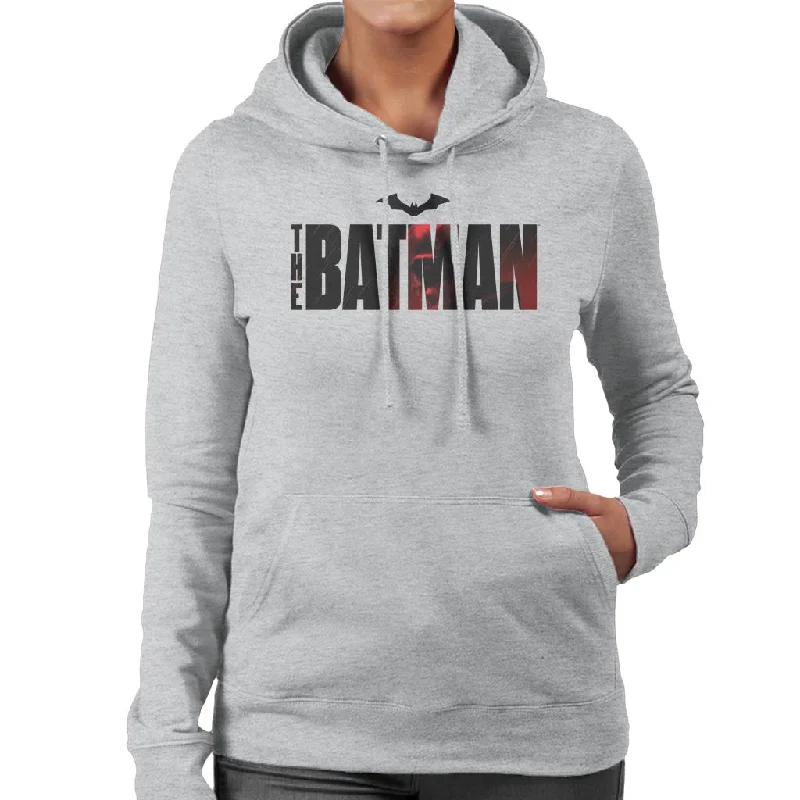 The Batman Close Up Logo Women's Hooded Sweatshirt