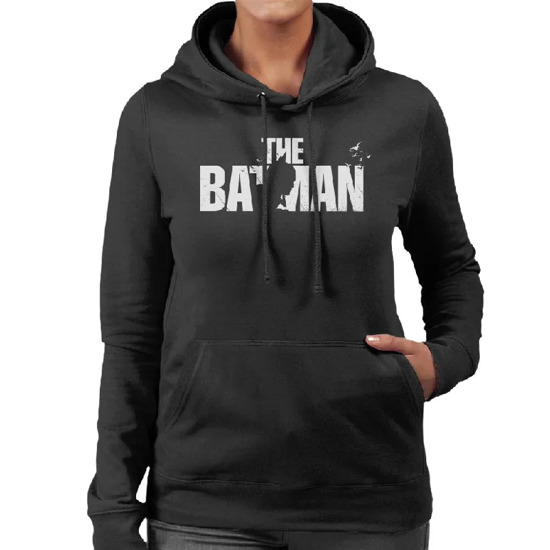 The Batman Silhouette Logo Women's Hooded Sweatshirt