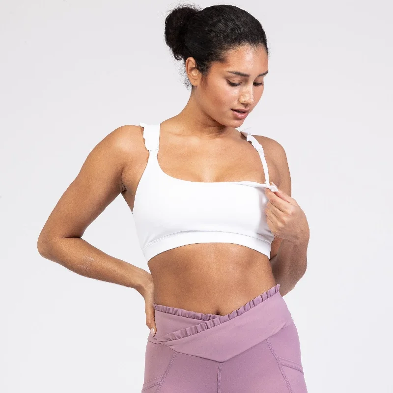 Madison - Medium Support Nursing Sport Bra (Blanc)