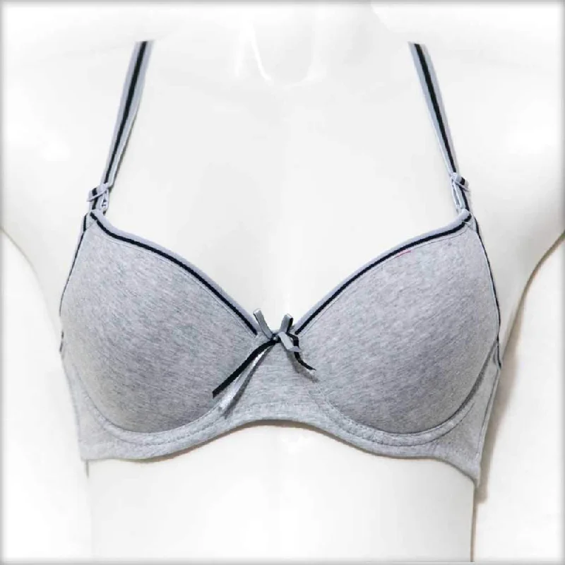 Sister Hood Single Padded Underwired Bra Grey