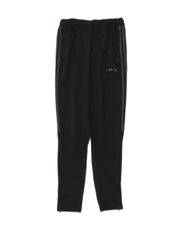 ADIDAS Womens Tracksuit Trousers Joggers Small Black Polyester