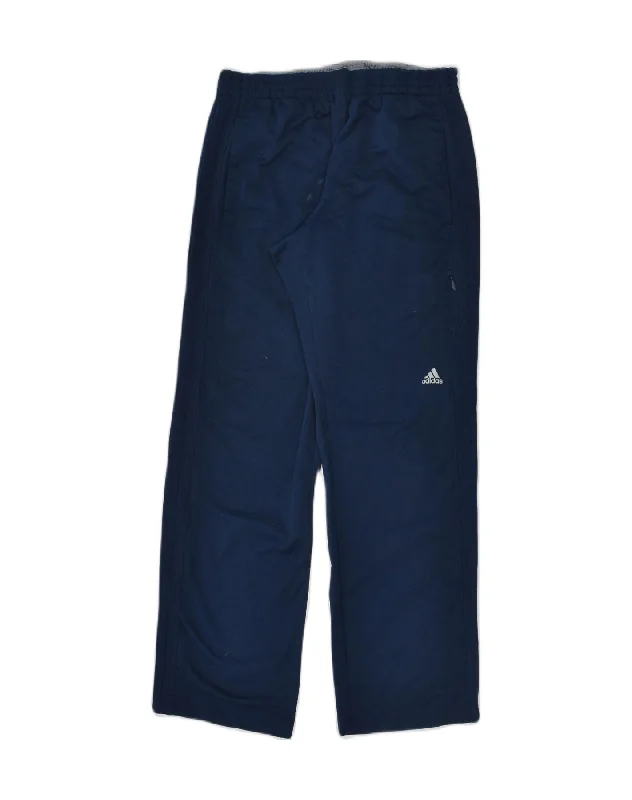 ADIDAS Womens Tracksuit Trousers Medium Navy Blue Polyester