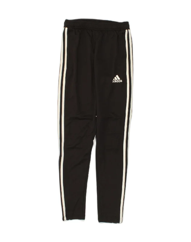 ADIDAS Womens Tracksuit Trousers UK 6 XS Black Polyester