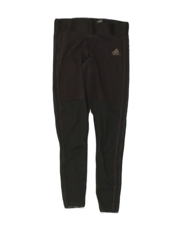 ADIDAS Womens Tracksuit Trousers UK 8-10 Small Black