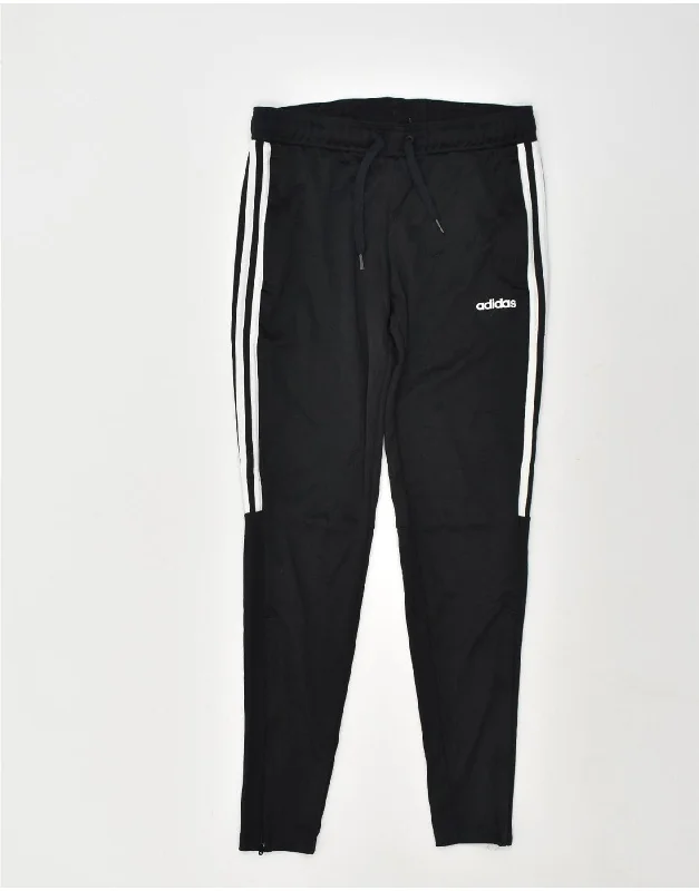 ADIDAS Womens Tracksuit Trousers UK 8-10 Small Black Polyester