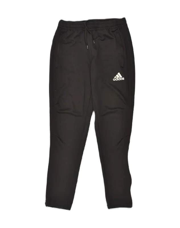 ADIDAS Womens Tracksuit Trousers UK 8 Small Black Polyester