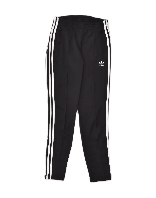 ADIDAS Womens Tracksuit Trousers UK 8 Small Black Polyester