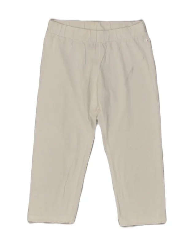 CHAMPION Womens Capri Tracksuit Trousers UK 10 Small Off White