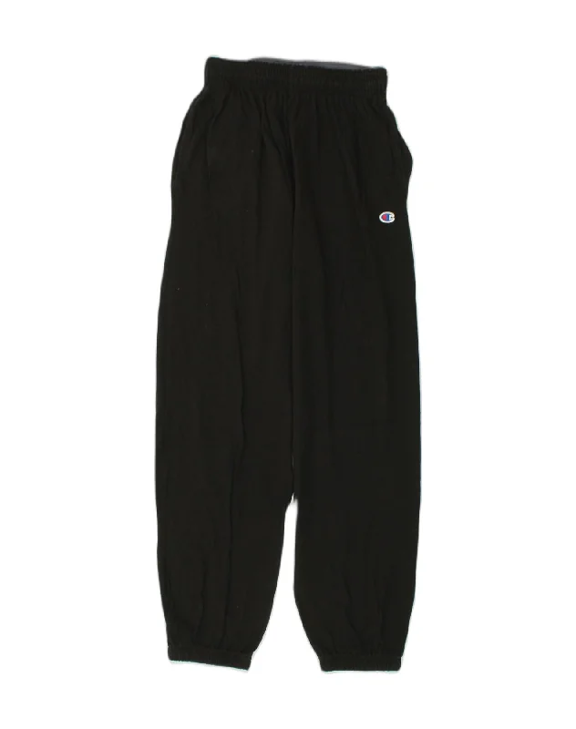 CHAMPION Womens Tracksuit Trousers Joggers Medium Black Cotton